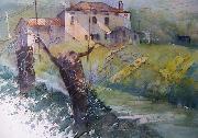 unknow artist Weingut in Vo oil painting reproduction